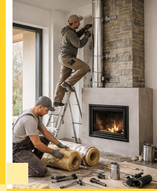 Монтаж дымоходов для каминов в Новоуральске от 15312 р. ЭриданНву