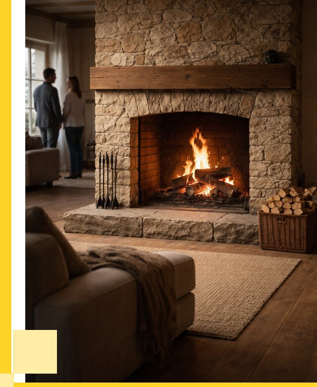 Открытые камины под ключ в Новоуральске от 153120 р. ЭриданНву