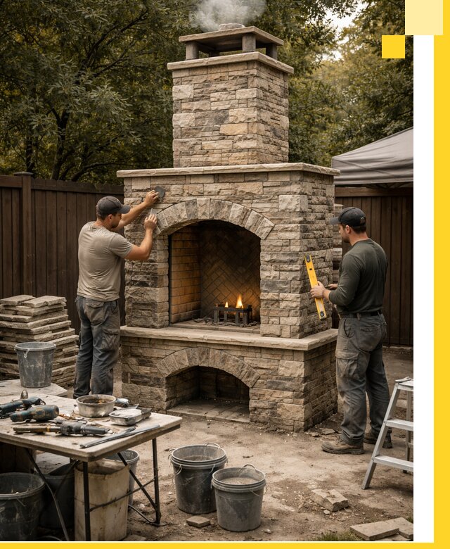 Проектирование и установка уличных каминов в Новоуральске