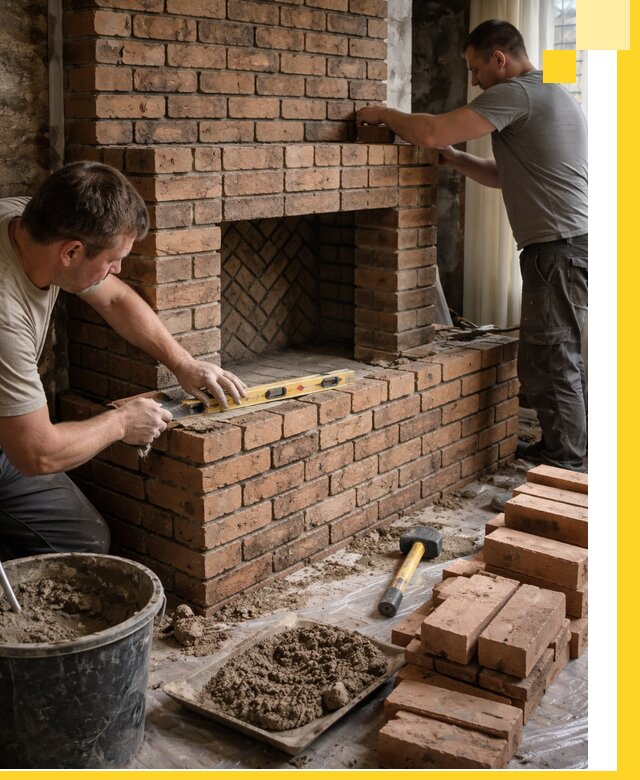 Изготовление и установка кирпичных каминов в Новоуральске