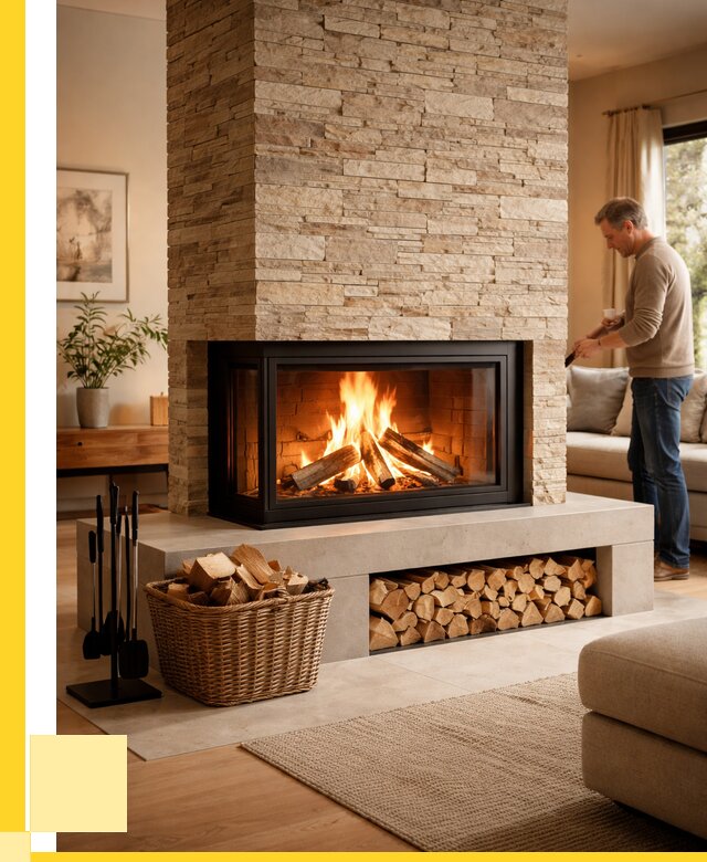 Дровяной камин под ключ в Новоуральске от 204160 р. | ЭриданНву