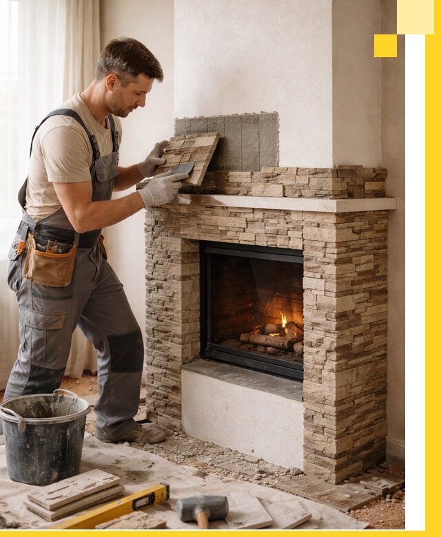 Изготовление и монтаж каминов для дома под ключ в Новоуральске