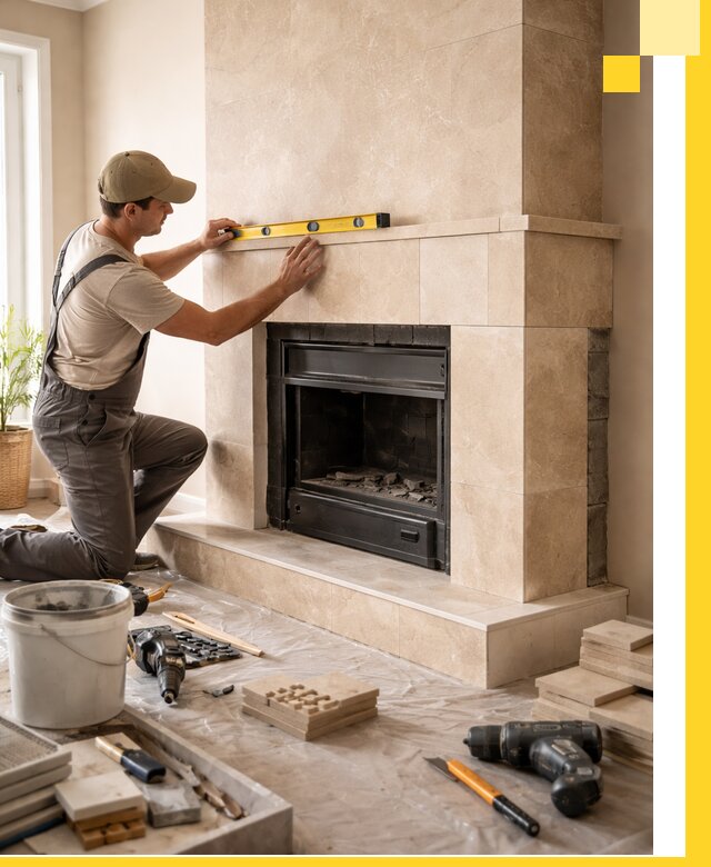 Установка и монтаж каминов в частном доме под ключ в Новоуральске