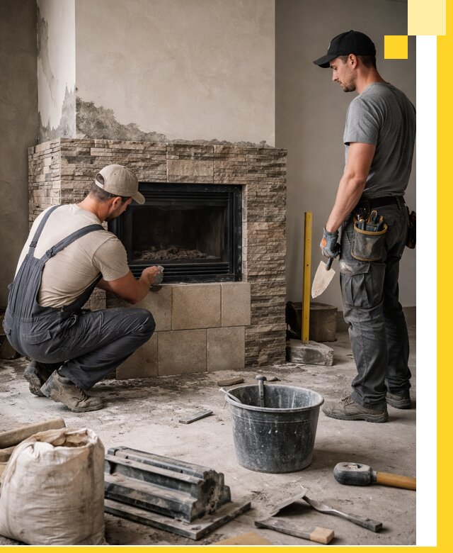 Камины под ключ в Новоуральске: проект, изготовление и монтаж