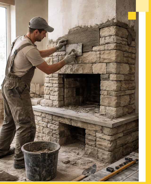 Строительство каминов под ключ в Новоуральске от проектирования до монтажа