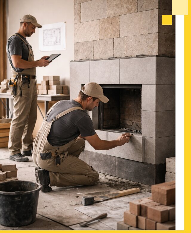 Индивидуальные проекты каминов и каминных систем в Новоуральске