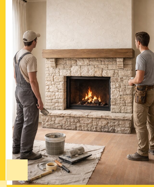 Отделка каминов в Новоуральске от 6635 р. под ключ | ЭриданНву