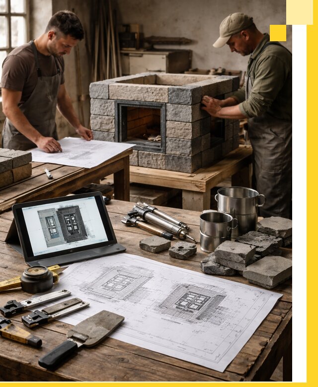 Разработка проектов печей с согласованием и монтажом в Новоуральске