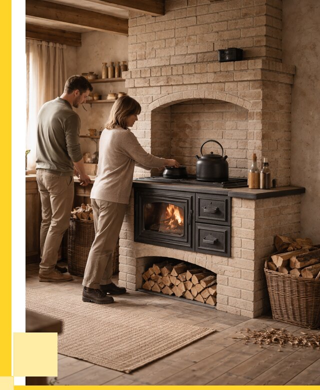 Печи с плитой в Новоуральске от 45936 р. | ЭриданНву — кирпичная печь