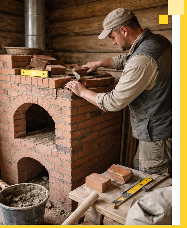 Изготовление и установка русских печей в Новоуральске под ключ