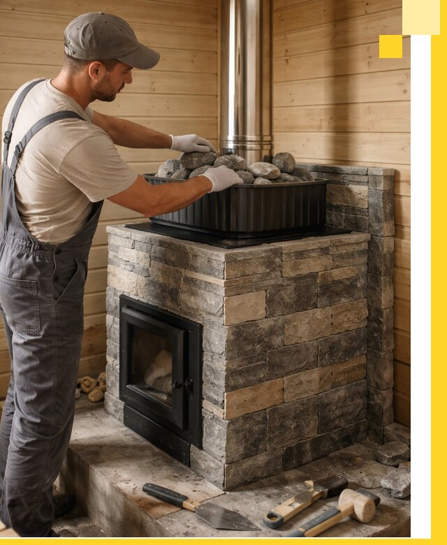 Печи для парной в Новоуральске, производство, монтаж и обслуживание