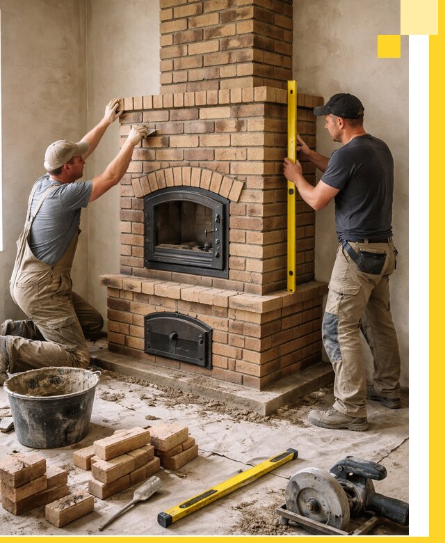 Продажа и установка печей и каминов для дома под ключ в Новоуральске