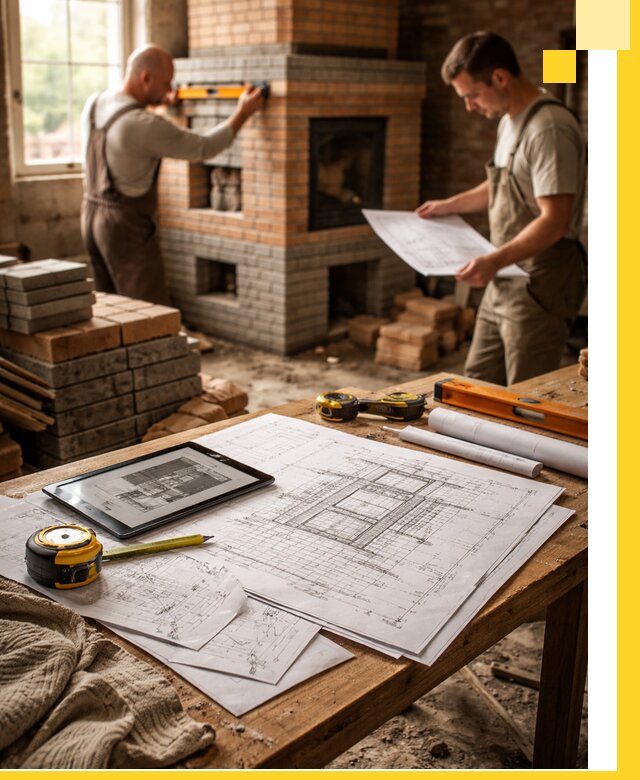 Проекты печей и каминов с индивидуальным дизайном в Новоуральске