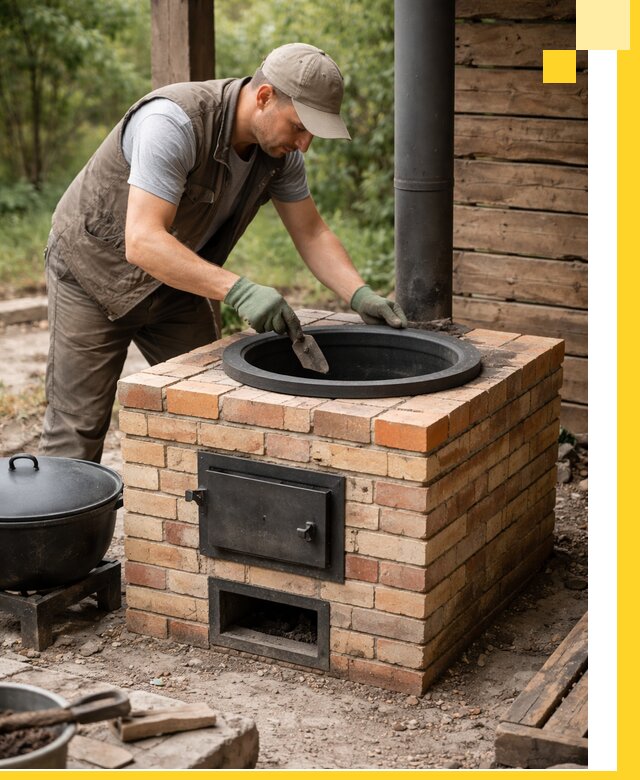 Изготовление и установка печей для казана в Новоуральске под ключ