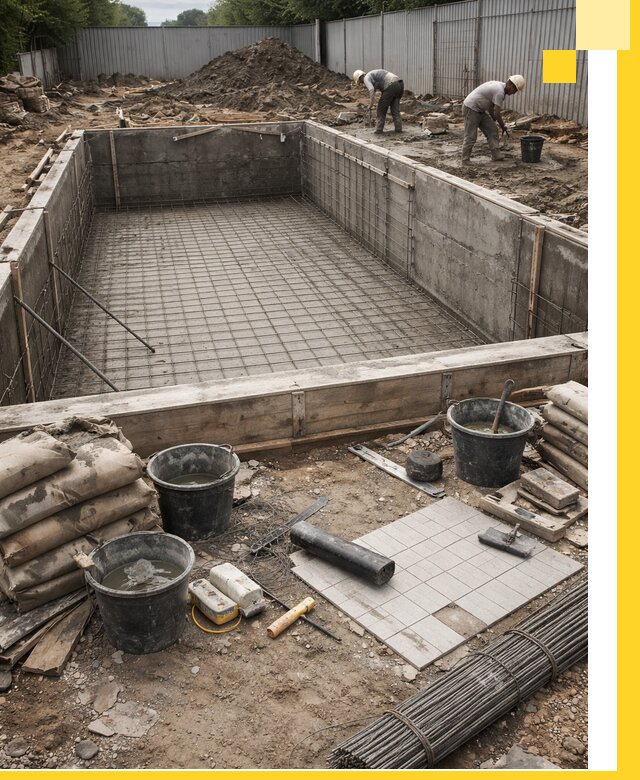 Строительство бассейнов под ключ в Новоуральске, дизайн и монтаж