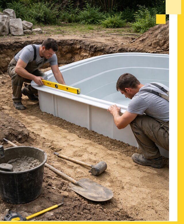 Производство и установка пластиковых бассейнов в Новоуральске под ключ