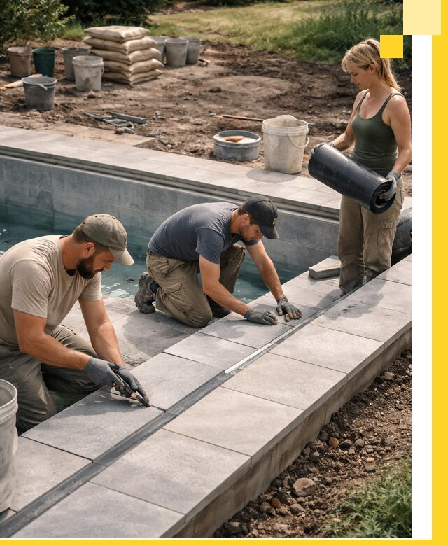 Строительство и монтаж уличных бассейнов под ключ в Новоуральске