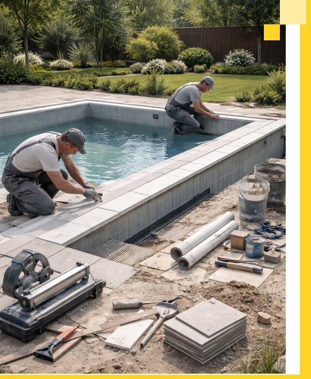 Строительство открытых бассейнов под ключ в Новоуральске профессионально