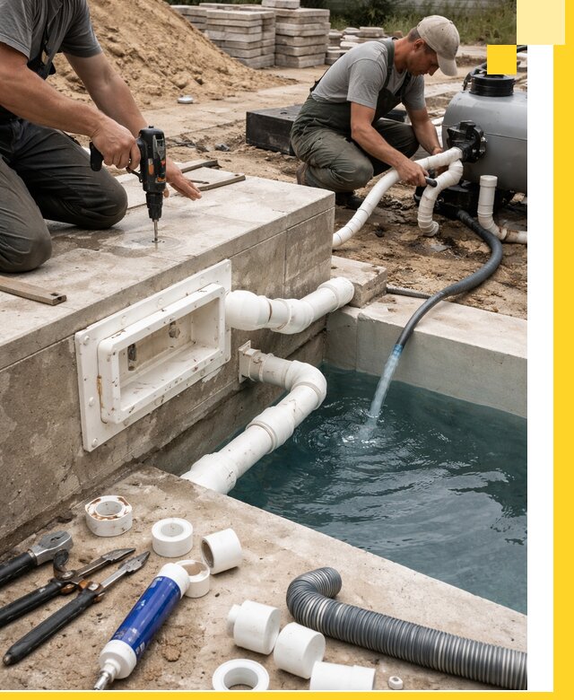 Строительство скиммерных бассейнов под ключ в Новоуральске