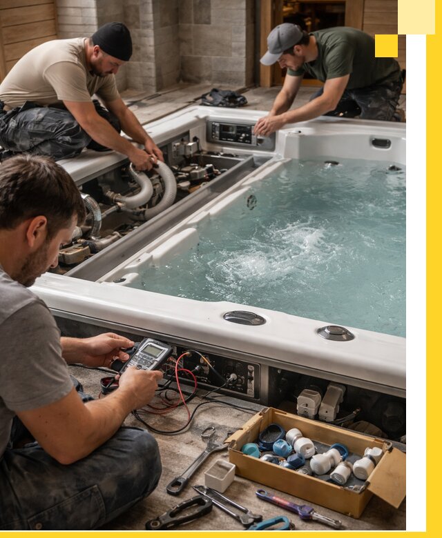 Гидромассажные бассейны под ключ в Новоуральске, дизайн и монтаж