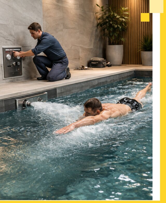 Проектирование и монтаж бассейнов с противотоком в Новоуральске