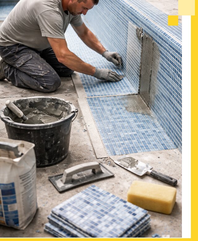 Укладка и ремонт мозаики для бассейнов под ключ в Новоуральске