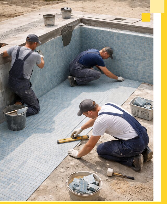 Укладка и установка плитки для бассейнов под ключ в Новоуральске