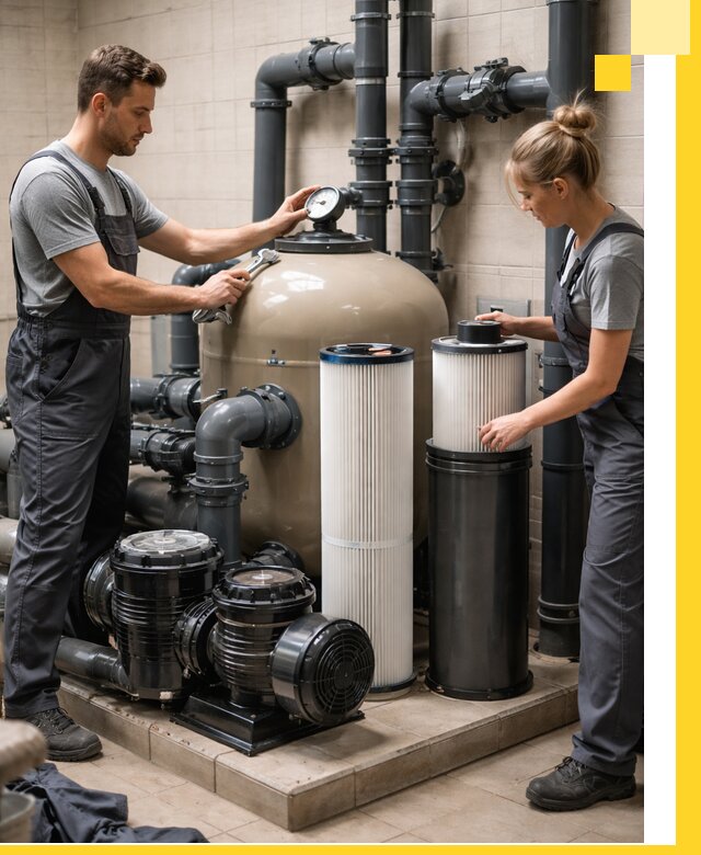 Фильтры и системы фильтрации для бассейнов в Новоуральске