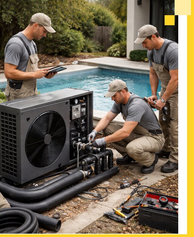 Проектирование и установка тепловых насосов для бассейнов в Новоуральске