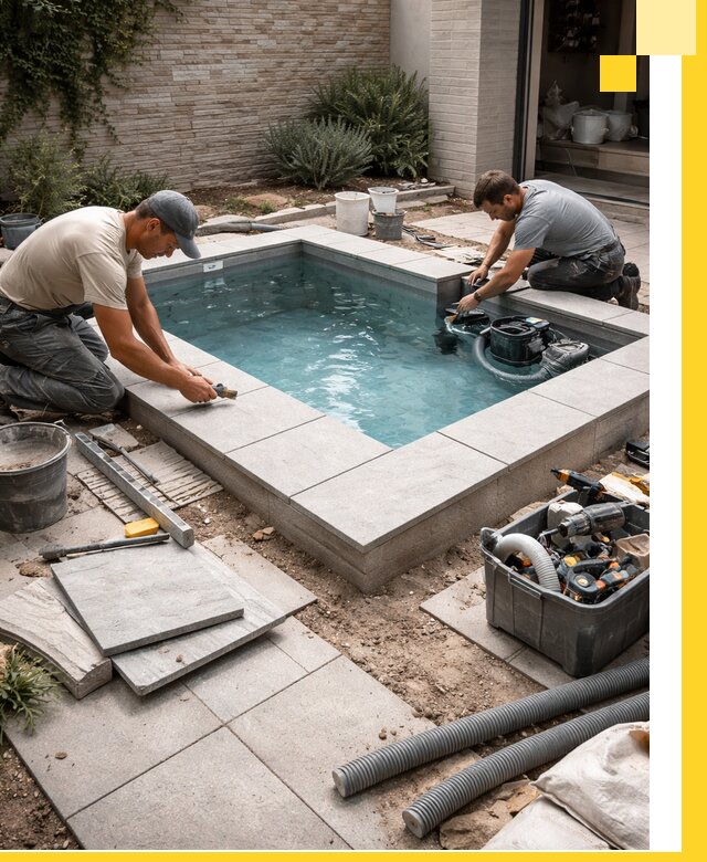 Мини бассейны под ключ в Новоуральске, дизайн и установка