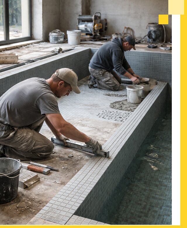 Строительство бассейна в частном доме в Новоуральске под ключ