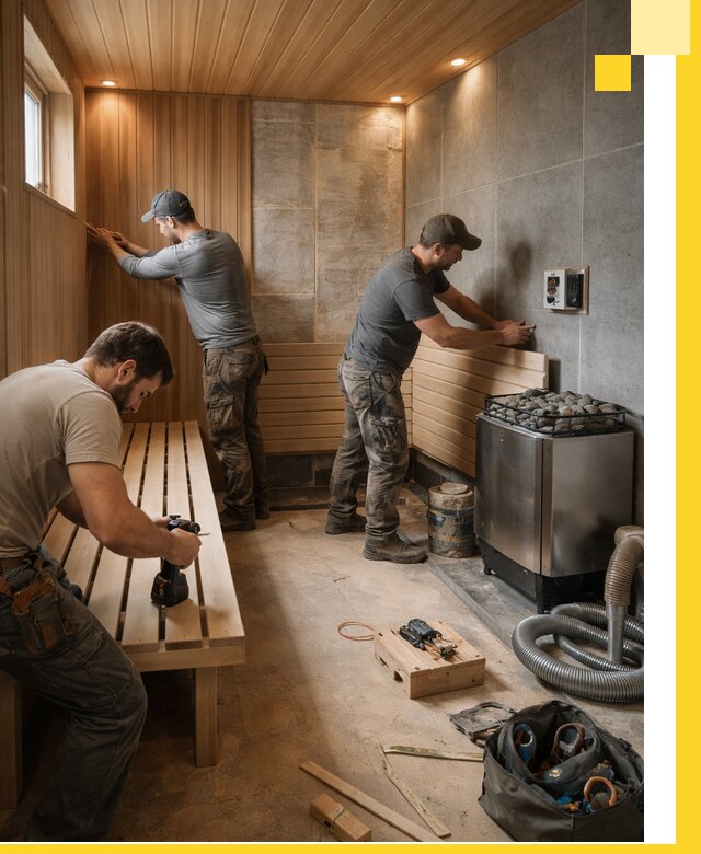 Сауны под ключ в Новоуральске, проектирование, строительство, отделка