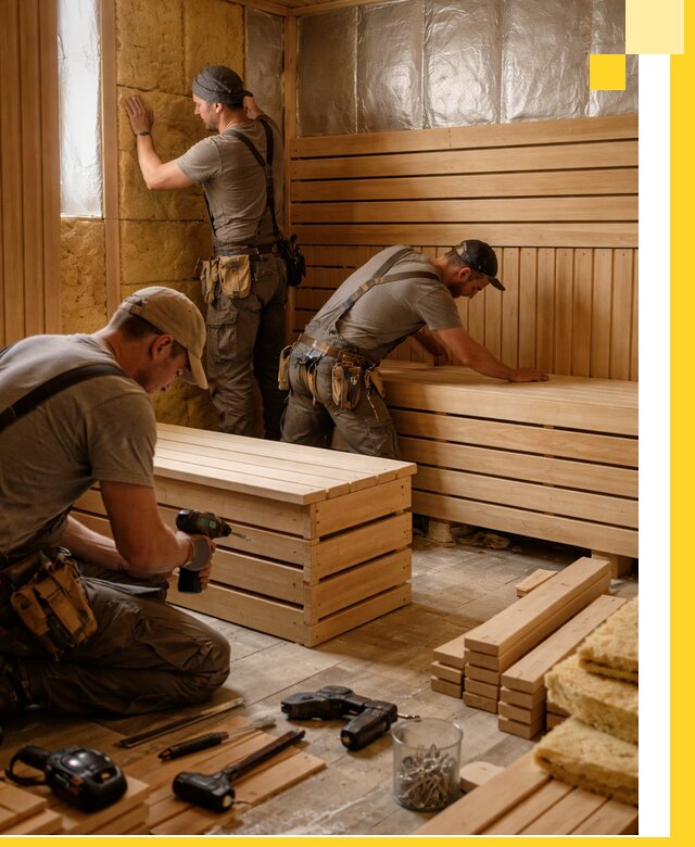 Профессиональное строительство саун под ключ в Новоуральске