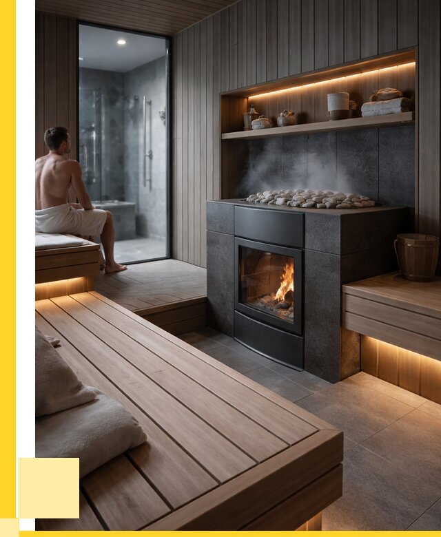 Проект сауны в частном доме в Новоуральске от 35728 р. | ЭриданНву