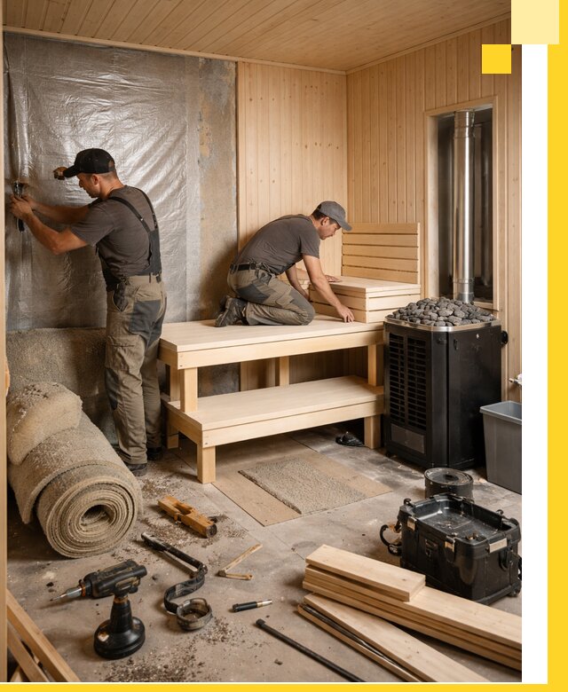 Проекты саун под ключ в Новоуральске дизайн и строительство