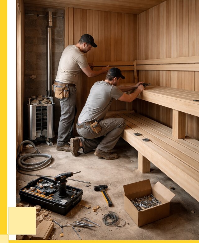 Монтаж саун под ключ в Новоуральске от 122496 р. | ЭриданНву