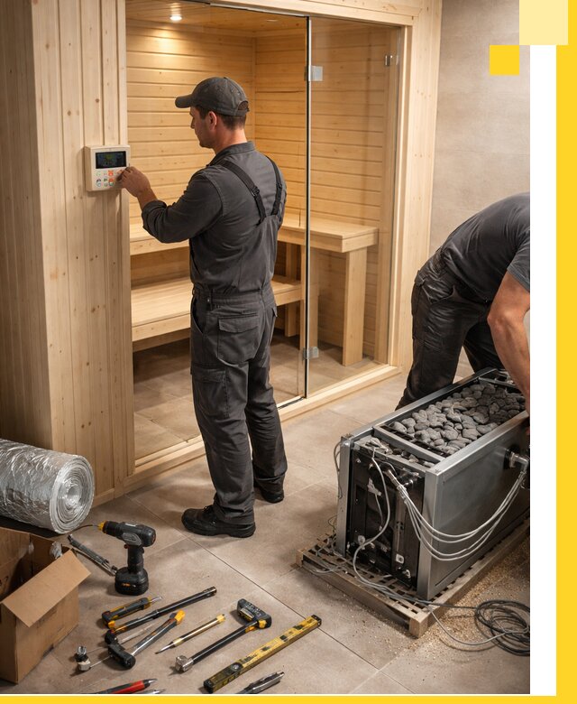 Поставка, установка и монтаж электрических саун в Новоуральске