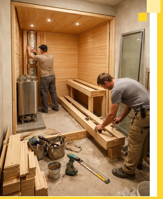 Проектирование и установка домашних саун под ключ в Новоуральске