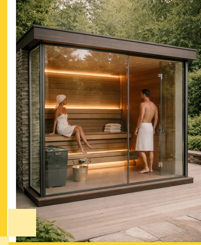 Сауна стеклянная и двери для сауны в Новоуральске от 255200 р. | ЭриданНву