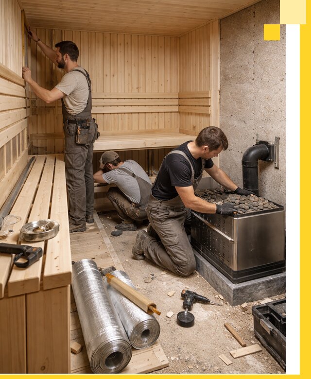 Индивидуальные сауны на заказ в Новоуральске под ключ, проект и монтаж