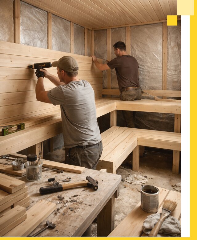 Профессиональная отделка бань и саун под ключ в Новоуральске