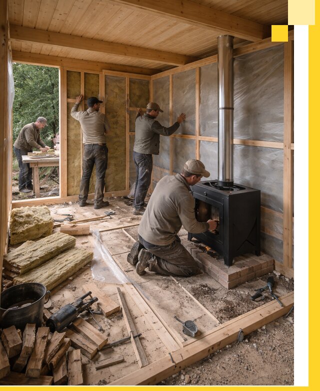 Профессиональный монтаж бань под ключ в Новоуральске для дома