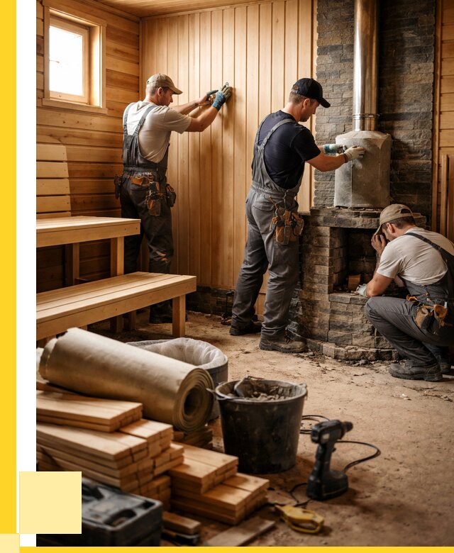 Ремонт бань под ключ в Новоуральске от 45936 р. | ЭриданНву