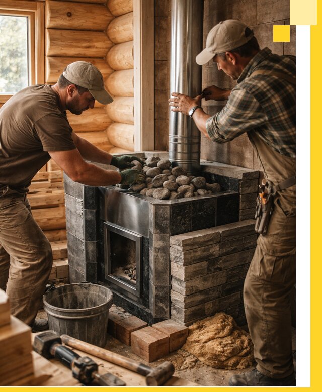 Строительство и отделка русских бань под ключ в Новоуральске