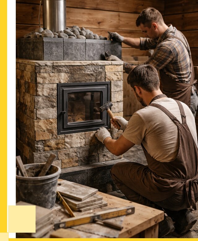 Облицовка банной печи в Новоуральске от 15312 р. | ЭриданНву