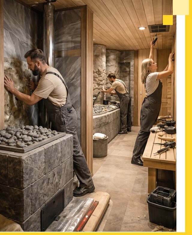 Строительство бань и SPA процедур в Новоуральске под ключ и отделкой