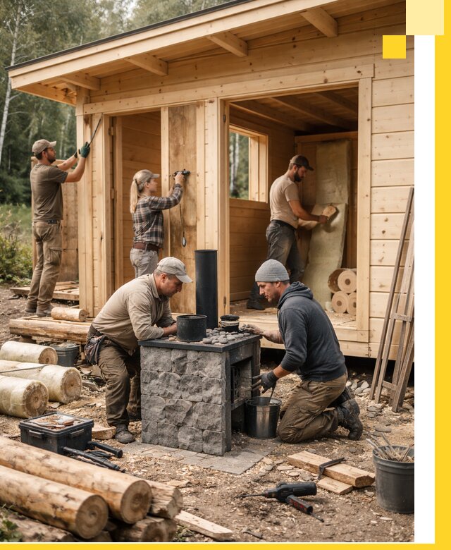 Купить баню под ключ в Новоуральске строительство монтаж отделка