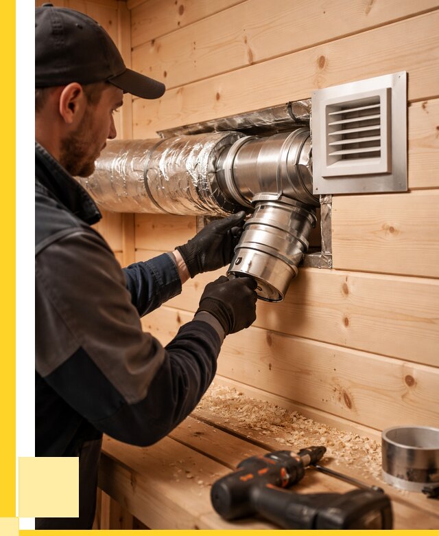 Монтаж вентиляции бани в Новоуральске от 12250 р. | ЭриданНву