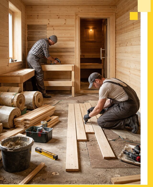 Индивидуальный проект бани с комнатой отдыха под ключ в Новоуральске