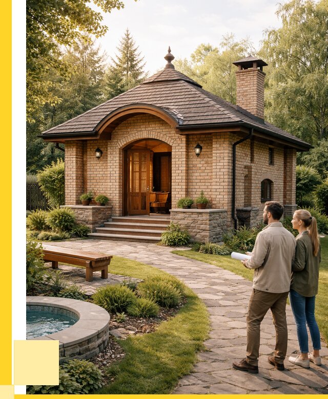 Проект кирпичной бани в Новоуральске от 30624 р. | ЭриданНву